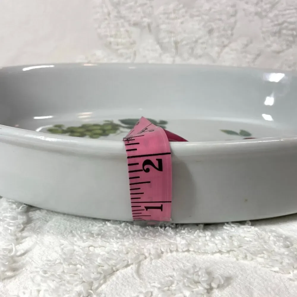 VTG BIA CORDON BLEU INTERNATIONAL Ceramic Casserole Dish Fruits Glossy Finish